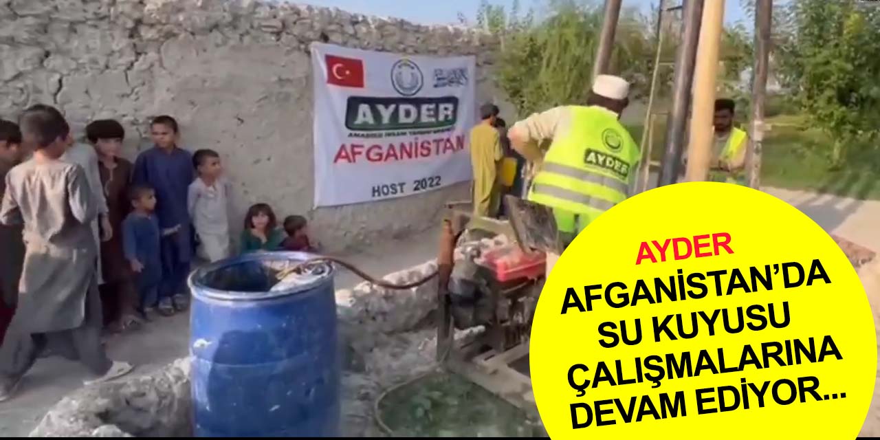 Konya AYDER Afganistan'da su kuyusu açma çalışmalarına devam ediyor...