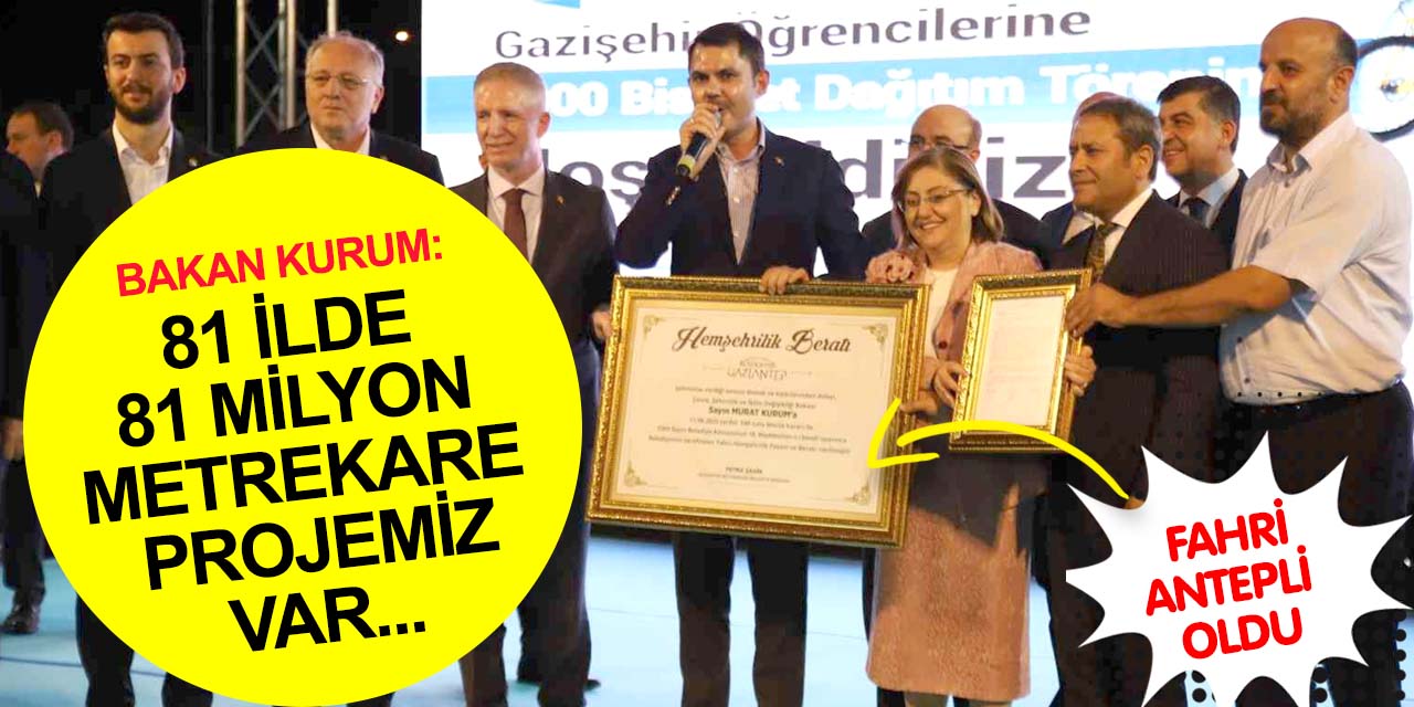Bakan Kurum'dan 81 ilde 81 milyon metrekare millet bahçesi projesi açıklaması