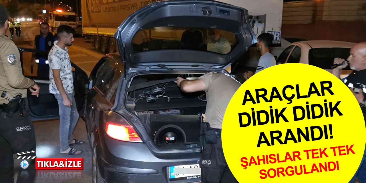 Aksaray polisi kuş uçurtmuyor! Araçlar didik didik aranıp, sürücü ve yolcular sorgulanıyor