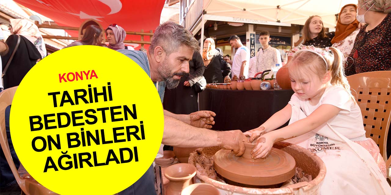 Konya Tarihi Bedesten 'Alışveriş Günleri'nde esnafın yüzü güldü