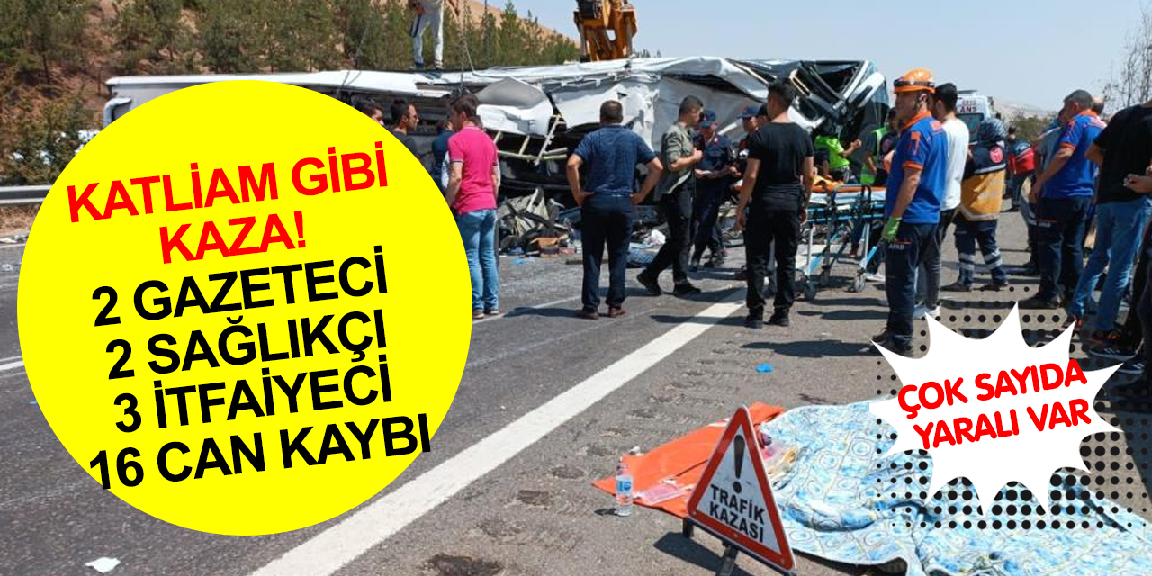 Gaziantep’te kaza! Gazeteci, sağlıkçı ve itfaiyecilerin de aralarında olduğu 16 kişi öldü! Yaralılar var