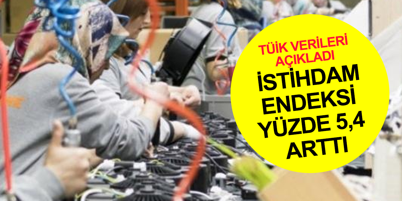 TÜİK rakamları açıkladı! İstihdam endeksi yıllık yüzde 5,4 arttı