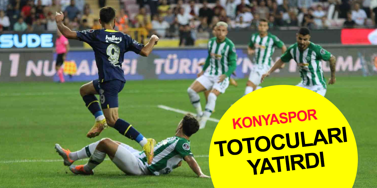 Arabam.com Konyaspor ligin 4 haftasında Fenerbahçe'yi yenerek puanını 8'e çıkardı