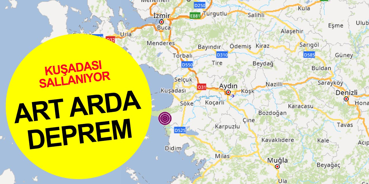 Aydın 5,1'le sallandı! 59 dakikada 19 deprem! AFAD'dan açıklama