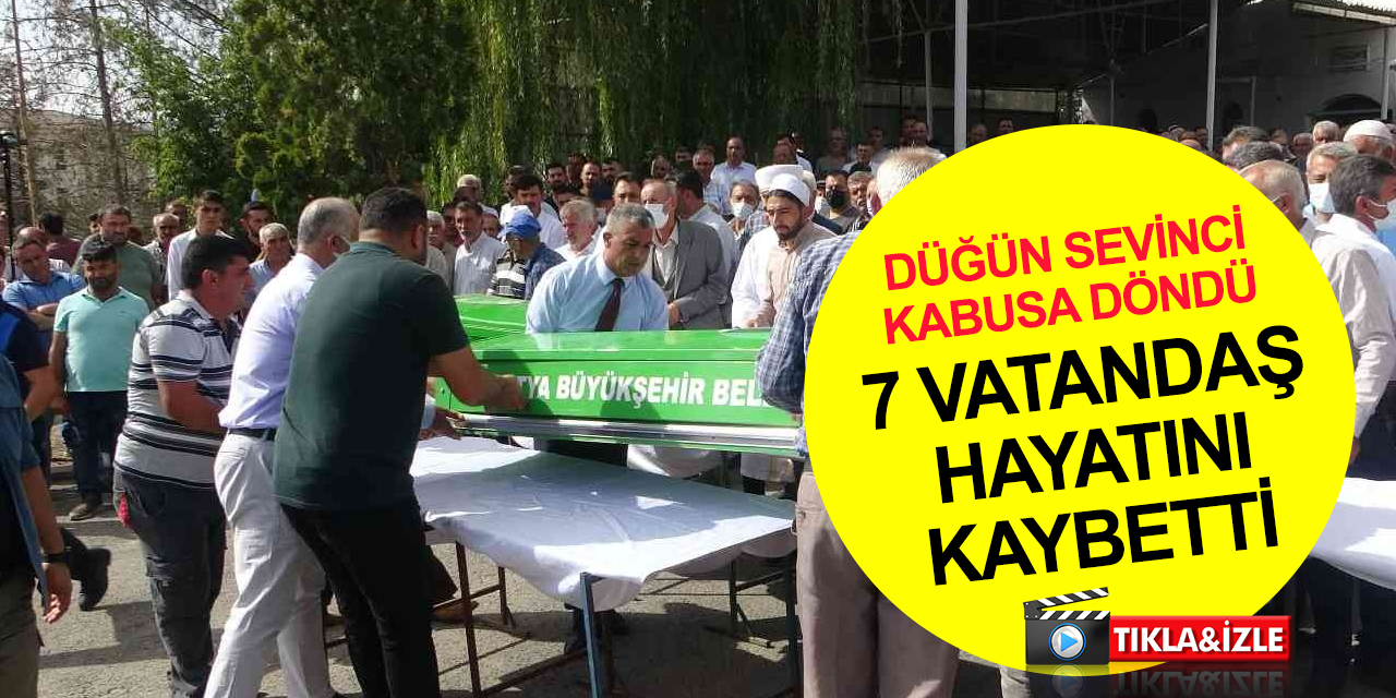 Düğün dönüşü Sivas'taki feci kazada ölen 7 vatandaştan 3'ü Malatya'da toprağa verildi