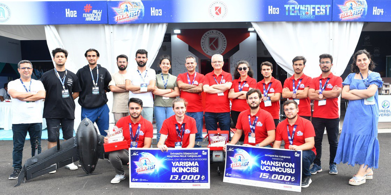 TEKNOFEST Karadeniz’den Konya Teknik Üniversitesi’ne 6 ödül birden