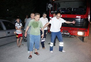 Sıkışan gaz patladı doktor yaralandı