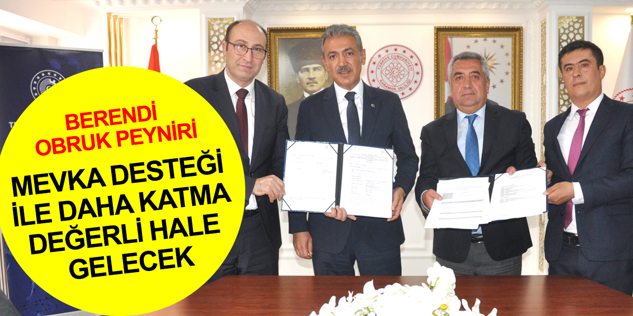 MEVKA'dan önemli destek! 'Berendi Kar Obruğu İle Köyümüz Kalkınıyor' projesinde imzalar atıldı