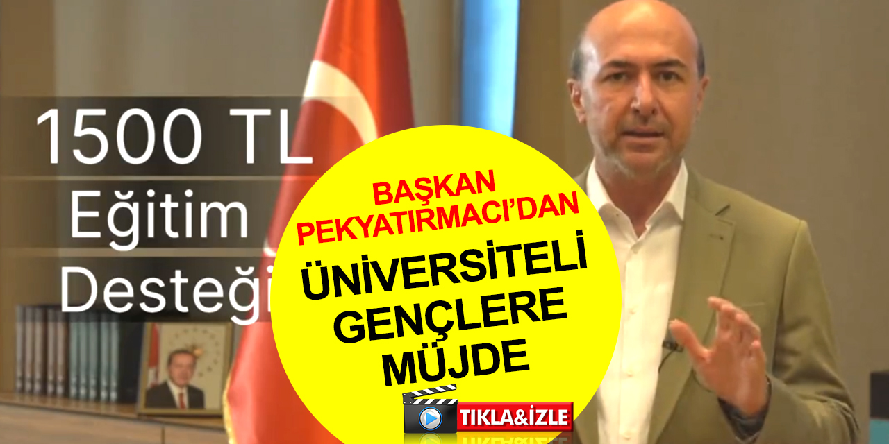 Konya haber! Başkan Pekyatırmacı'dan Selçuklu'daki üniversitelilere 1000 ve 1500 liralık eğitim desteği müjdesi