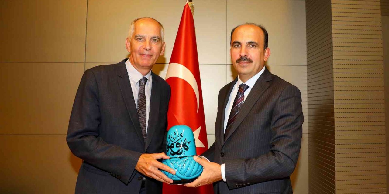 Konya haber! Fransa’nın Ankara Büyükelçisi Magro'dan Başkan Altay’ı ziyaret
