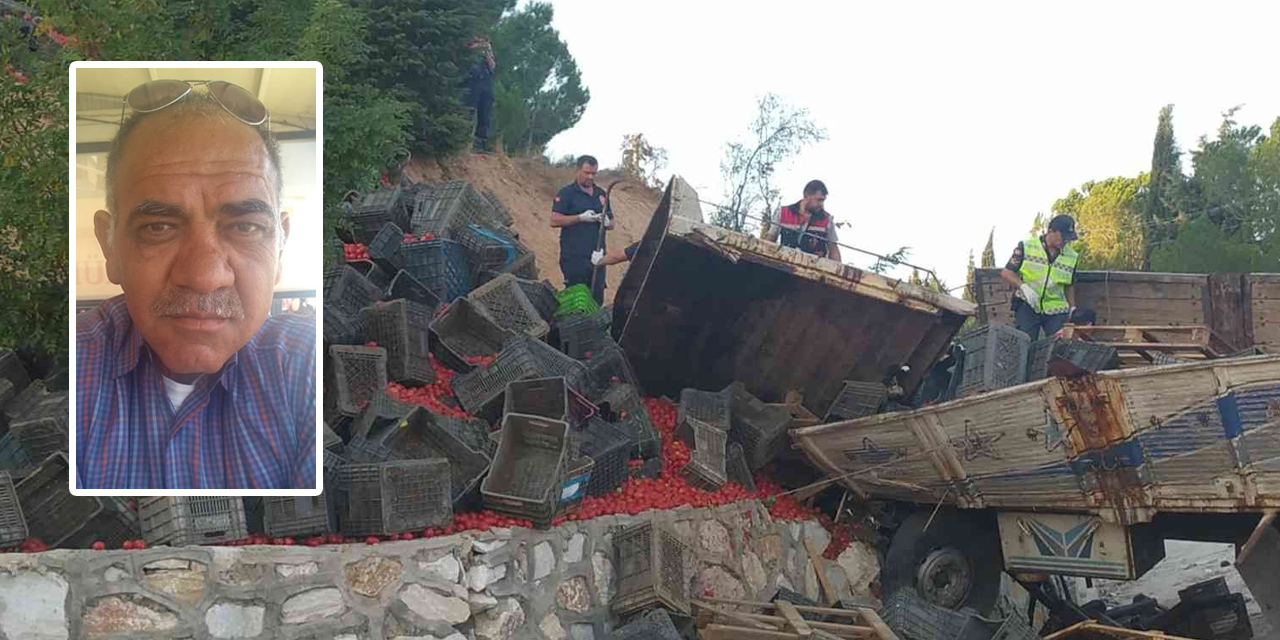 Uşak'ta feci kaza! Kamyon duvara çarptı, Nazım Candar hayatını kaybetti
