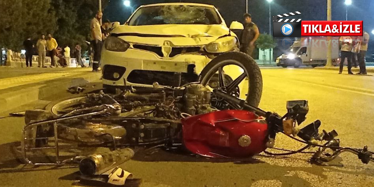 Sivas’ta ehliyetsiz sürücü motosiklete çarptı! 1 yaralı