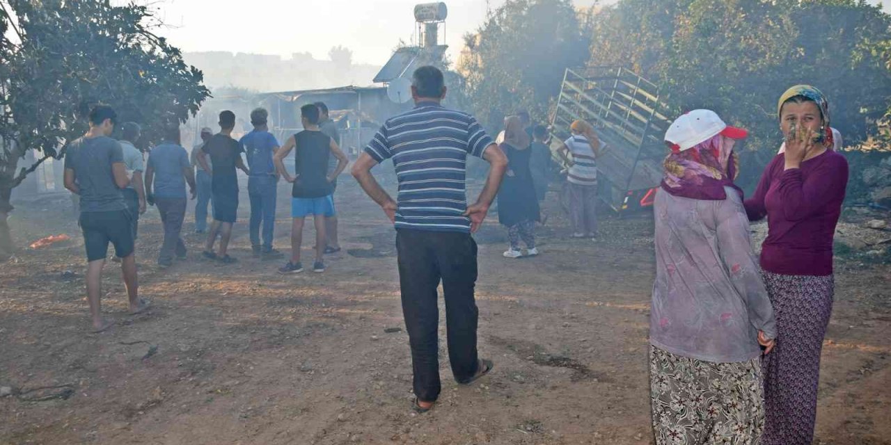 Antalya’daki orman yangını kontrol altına alındı! 3 ev ve seralar zarar gördü