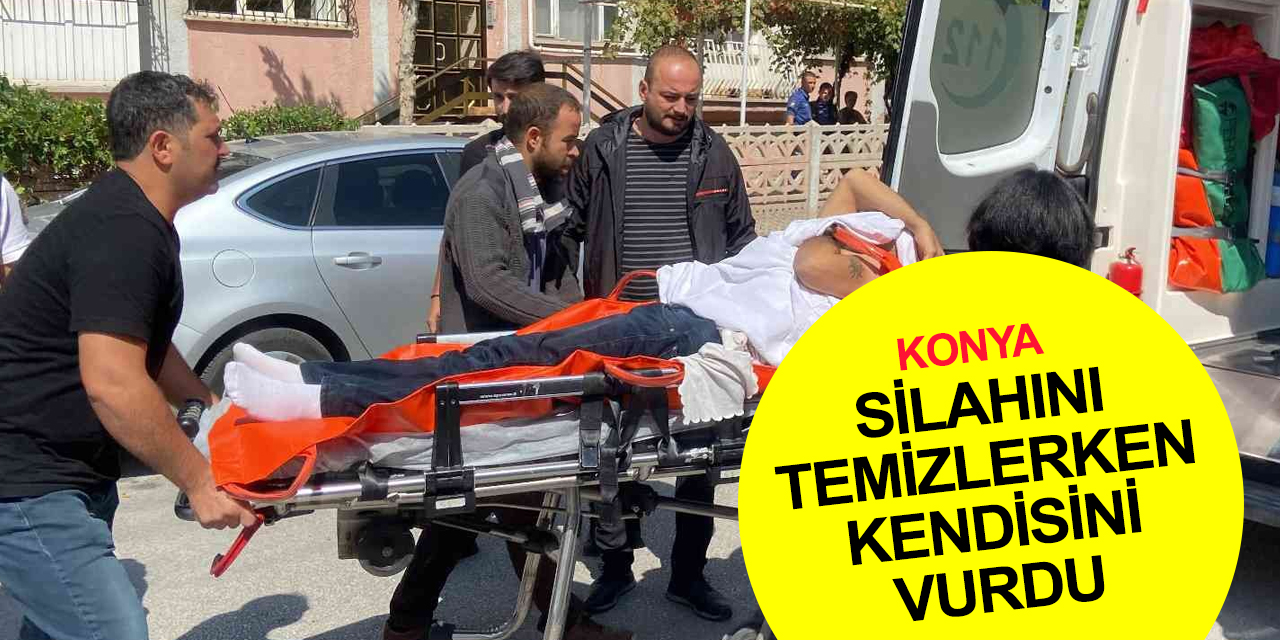 Konya haber! Evinde silahını temizleyen şahıs kendisini vurdu