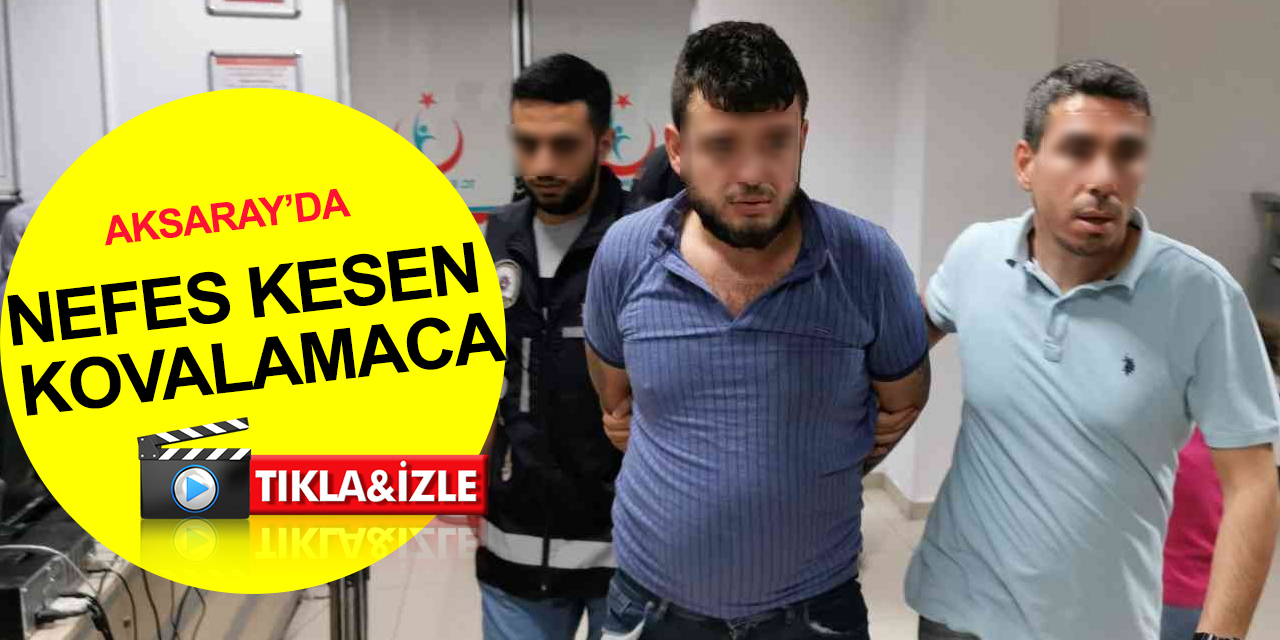 Aksaray’da film sahnelerini aratmayan kovalamaca! 2 şahıs uyuşturucu ve silahla yakalandı