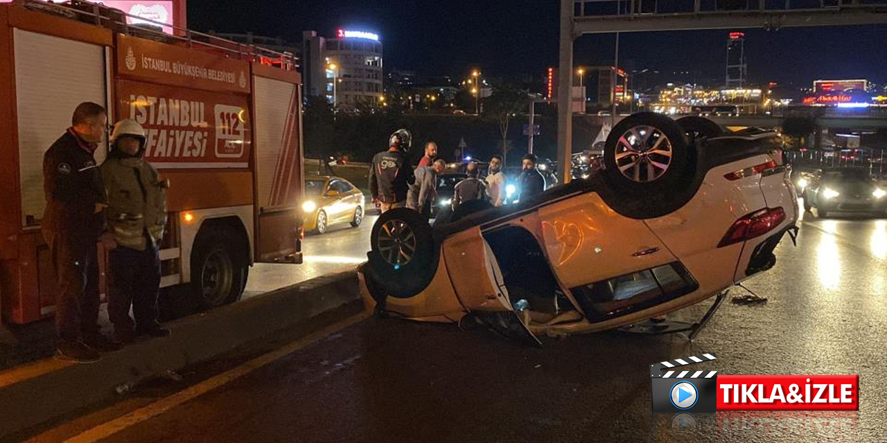 E-5'te zincirleme kaza! Yolcu minibüsü ve iki otomobil birbirine girdi! 4 yaralı
