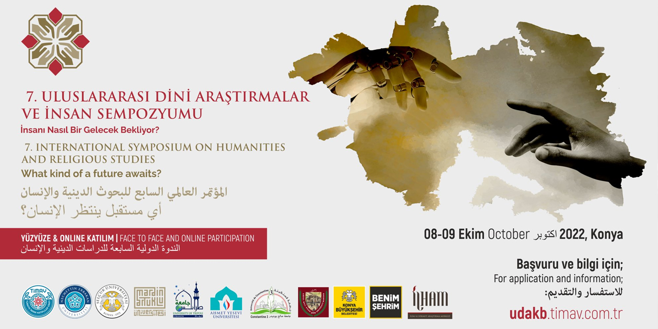 TİMAV 7. Uluslararası Dini Araştırmalar ve İnsan Sempozyumu 8-9 Ekim'de Konya'da