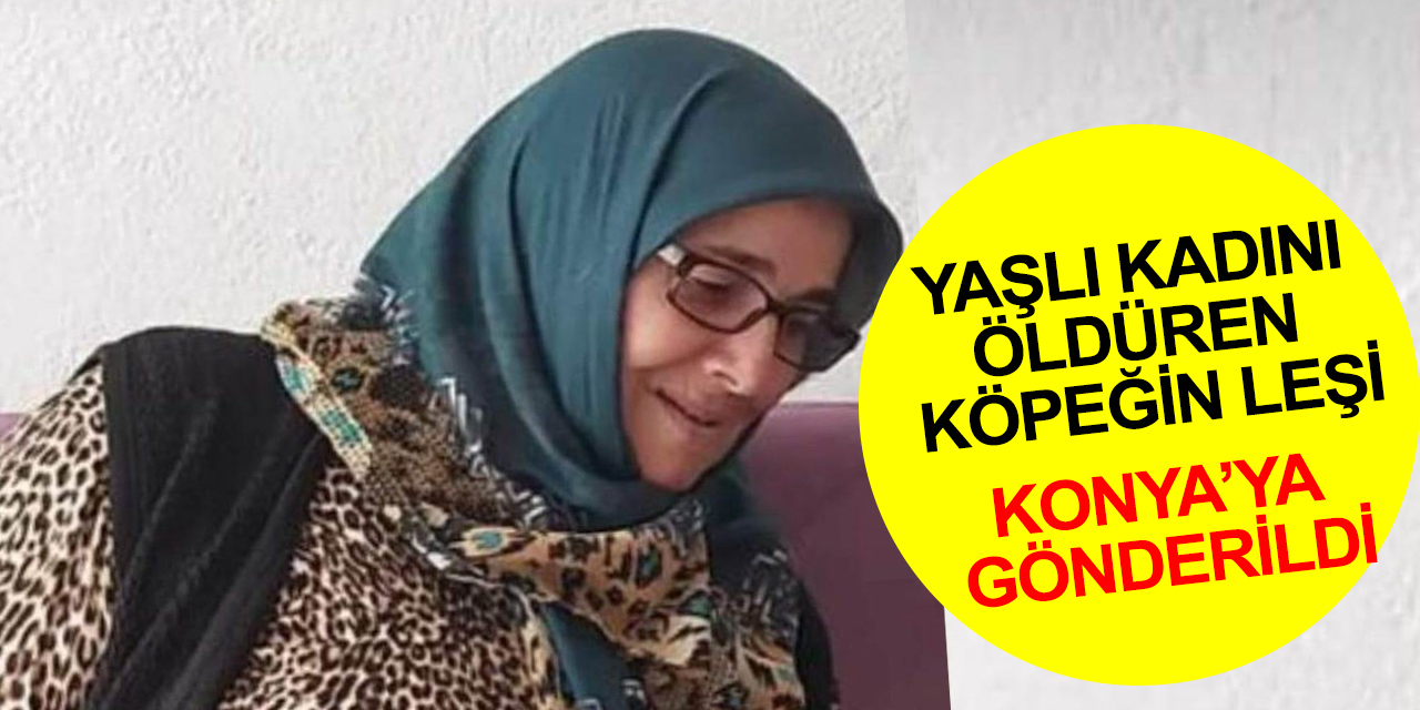 Karaman’da 65 yaşındaki Dudu Berk'i öldüren köpeğin leşi Konya’ya gönderildi