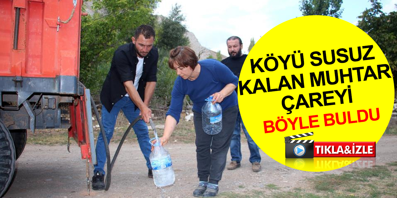 Köylüler canından bezdi! Susuz kalan vatandaşın imdadına muhtar yetişti! Kapı kapı dolaşarak dağıtıyor