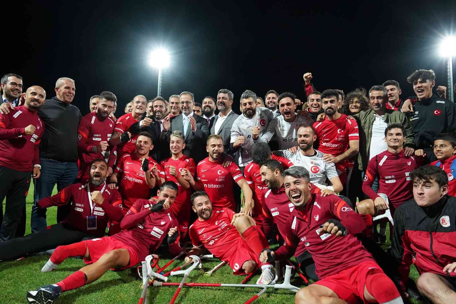 Ampute Milli Takımı çeyrek finale çıktı