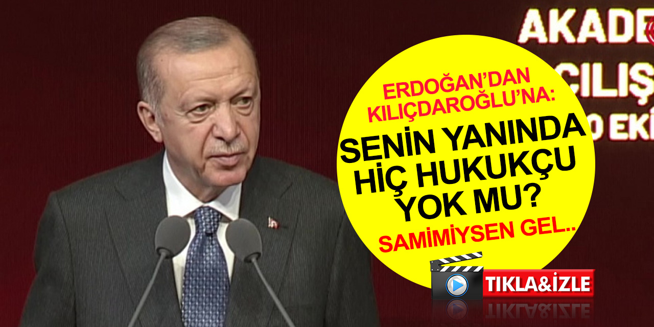 Erdoğan’dan Kılıçdaroğlu’na çağrı: Eğer samimi ve dürüstsen gel Anayasa değişikliğini yapalım!