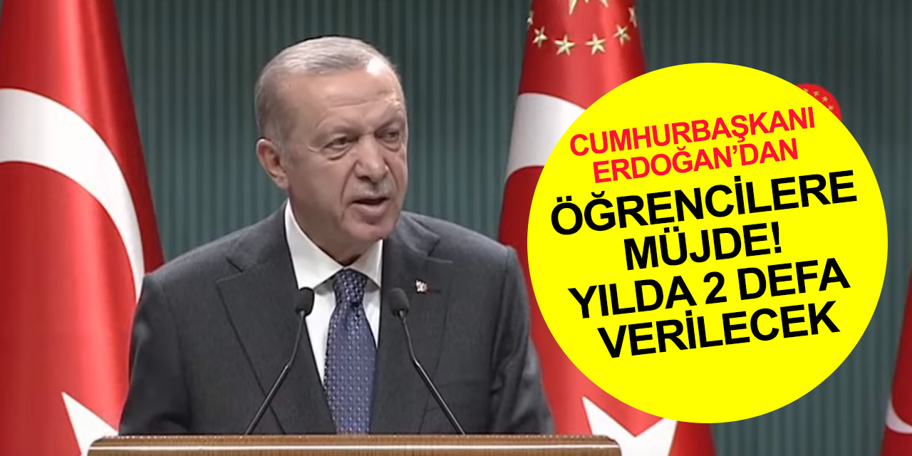 Cumhurbaşkanı Erdoğan'dan öğrencilere ulaşım desteği müjdesi