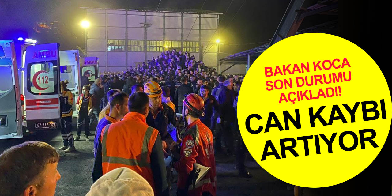 Sağlık Bakan Koca Bartın Amasra maden kazasında son durumu açıkladı! Vefat sayısı 22'ye yükseldi