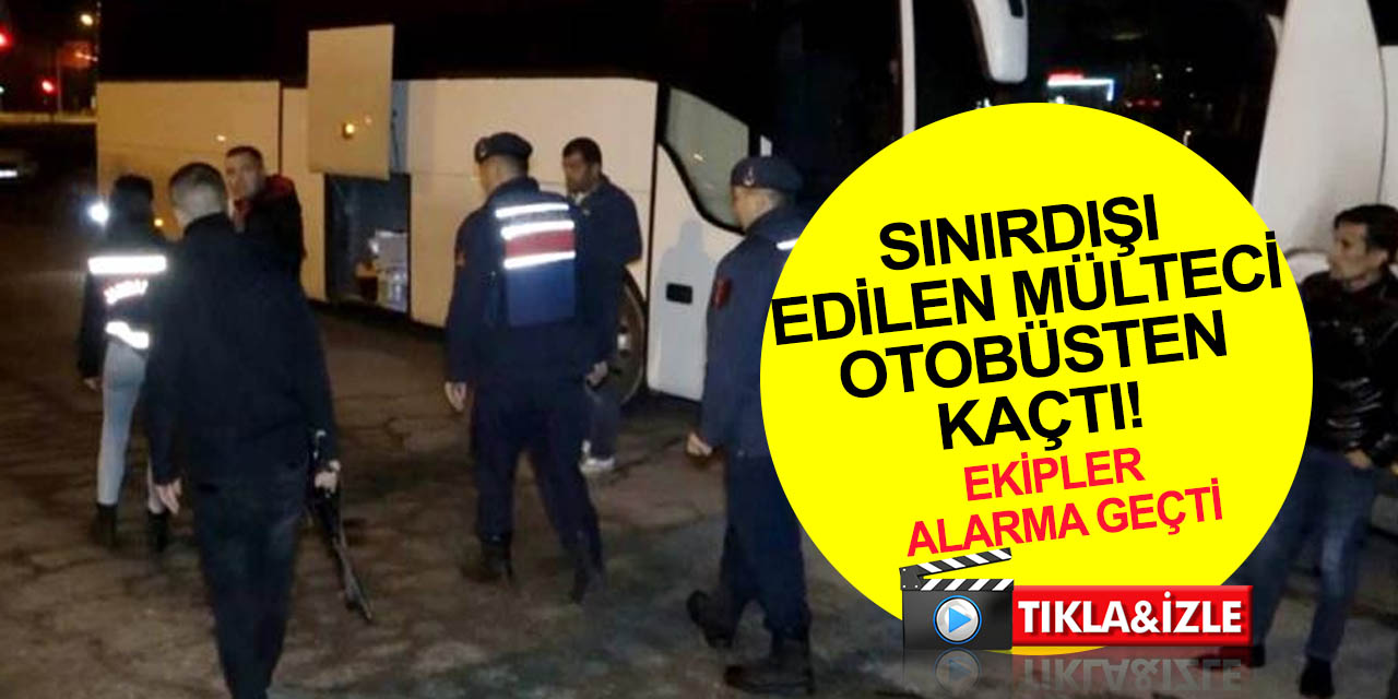 Sınır dışı İranlı mülteci Konya-Aksaray Karayolunda otobüsten kaçtı! Emniyet ve jandarma alarma geçti