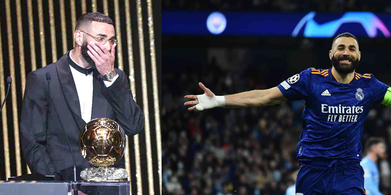 2022 Ballon d'Or ödülünün sahibi yılın en iyi oyuncusu Karim Benzema oldu