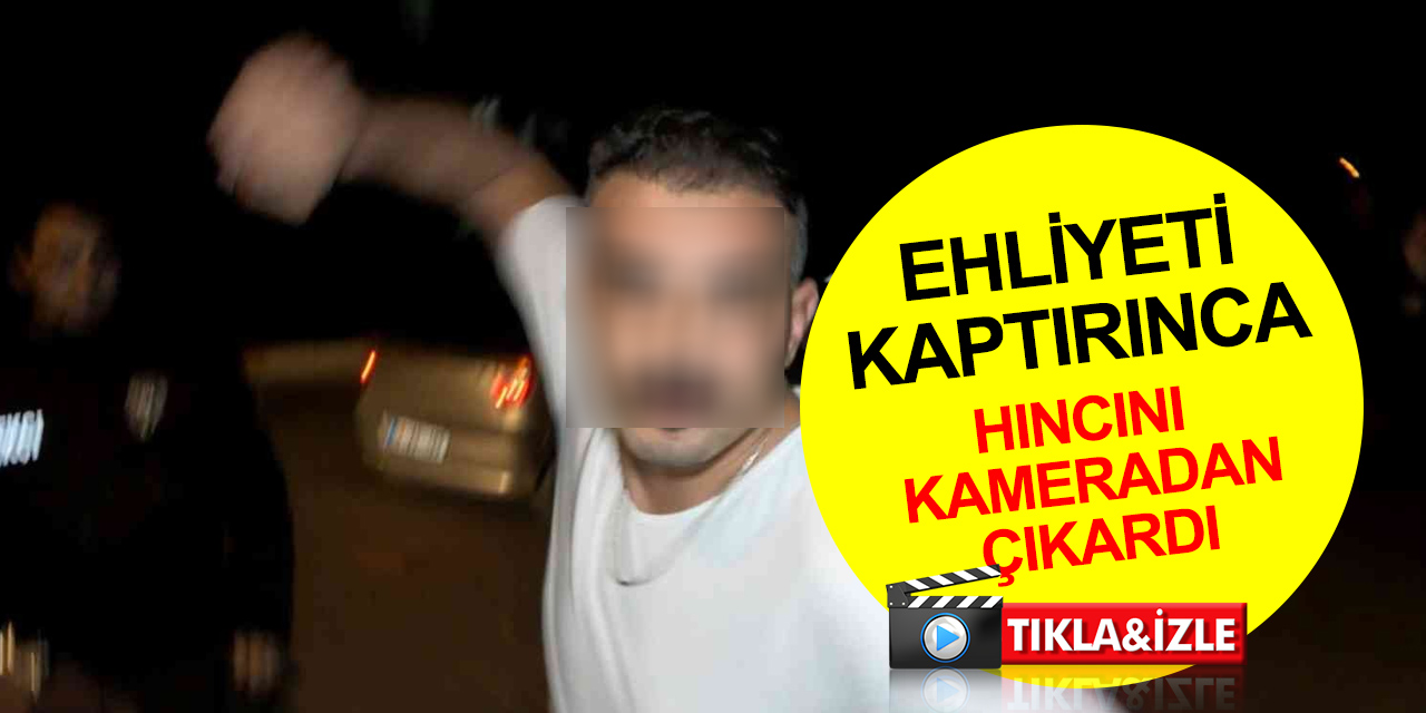 Aksaray'da alkollü sürücü şiddeti! Ehliyeti kaptırınca gazetecilere küfür yağdırdı, darp edip kamerasını kırdı!