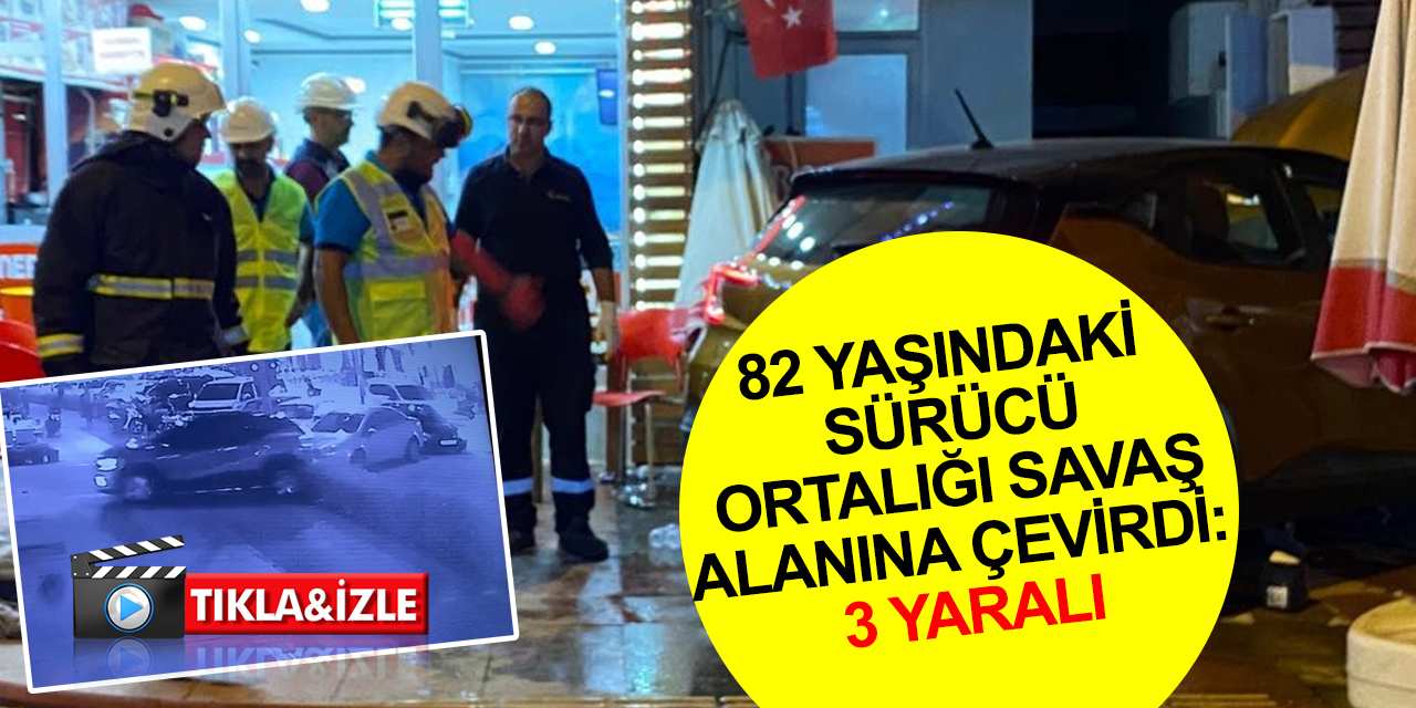 Park etmek isterken restorana daldı! 82 yaşındaki sürücü ortalığı birbirine kattı: 1'i bebek 3 yaralı