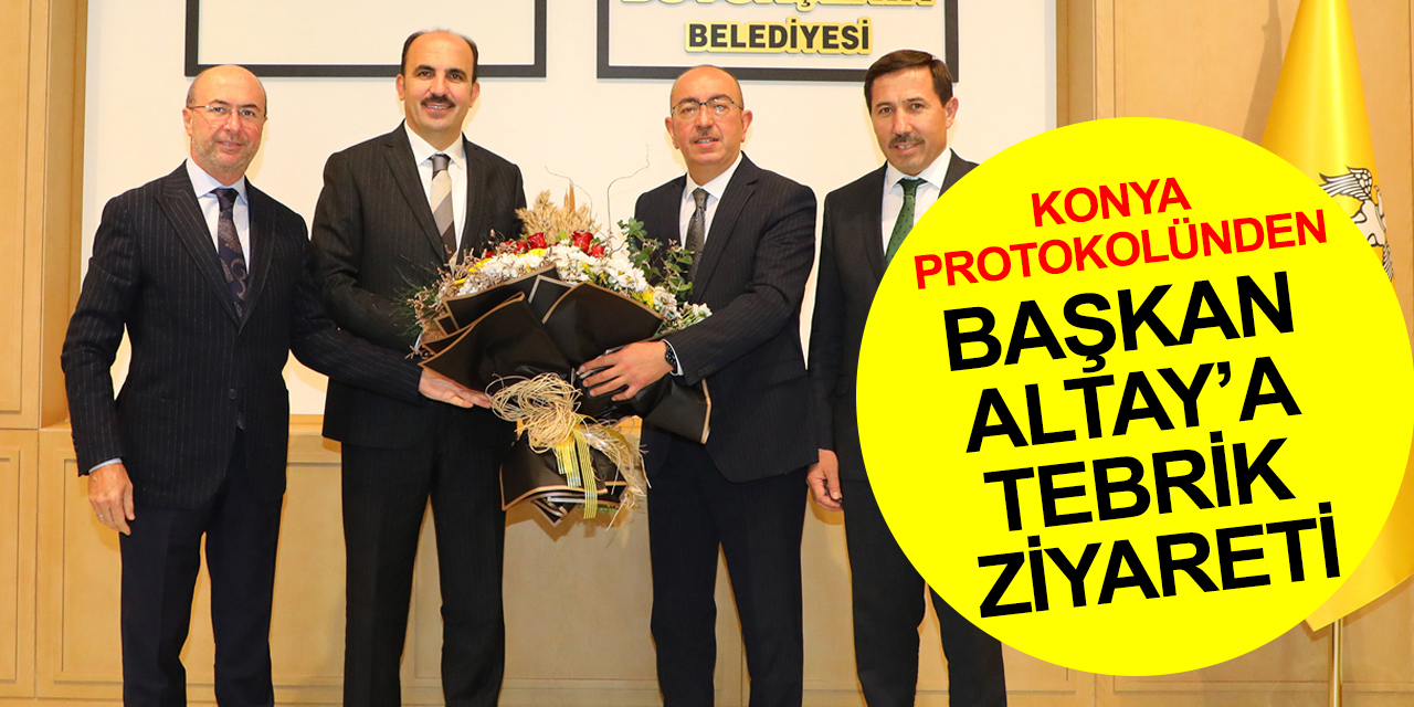 Konya BB Başkanı Altay'a 2023 Dünya Belediyeler Birliği Başkanlığı tebrik ziyaretleri