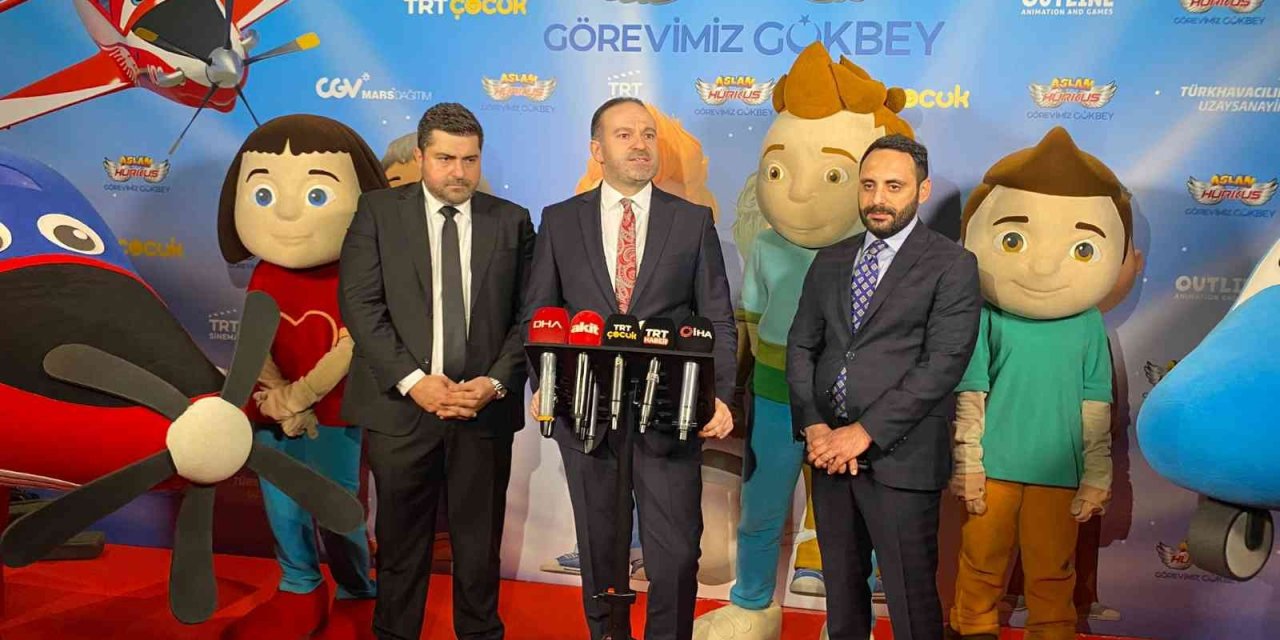 'Aslan Hürkuş Görevimiz: Gökbey' 3D animasyon filminin galası Ankara'da yapıldı
