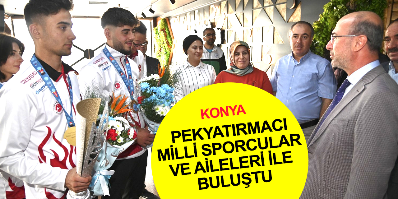 Başkan Pekyatırmacı Selçuklu Belediyespor Kulübü Milli sporcu, antrenör ve aileleriyle buluştu