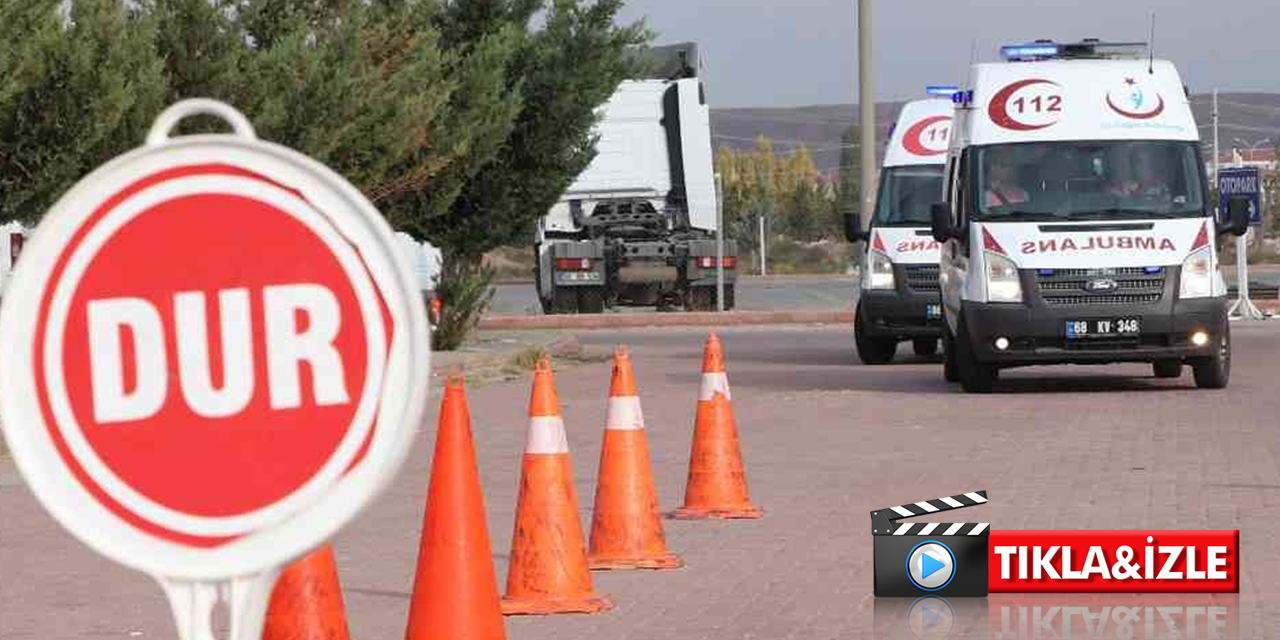 Aksaray’da 112 ekibine Konya İl Sağlık Müdürlüğü ile koordineli ambulans sürüş eğitimi