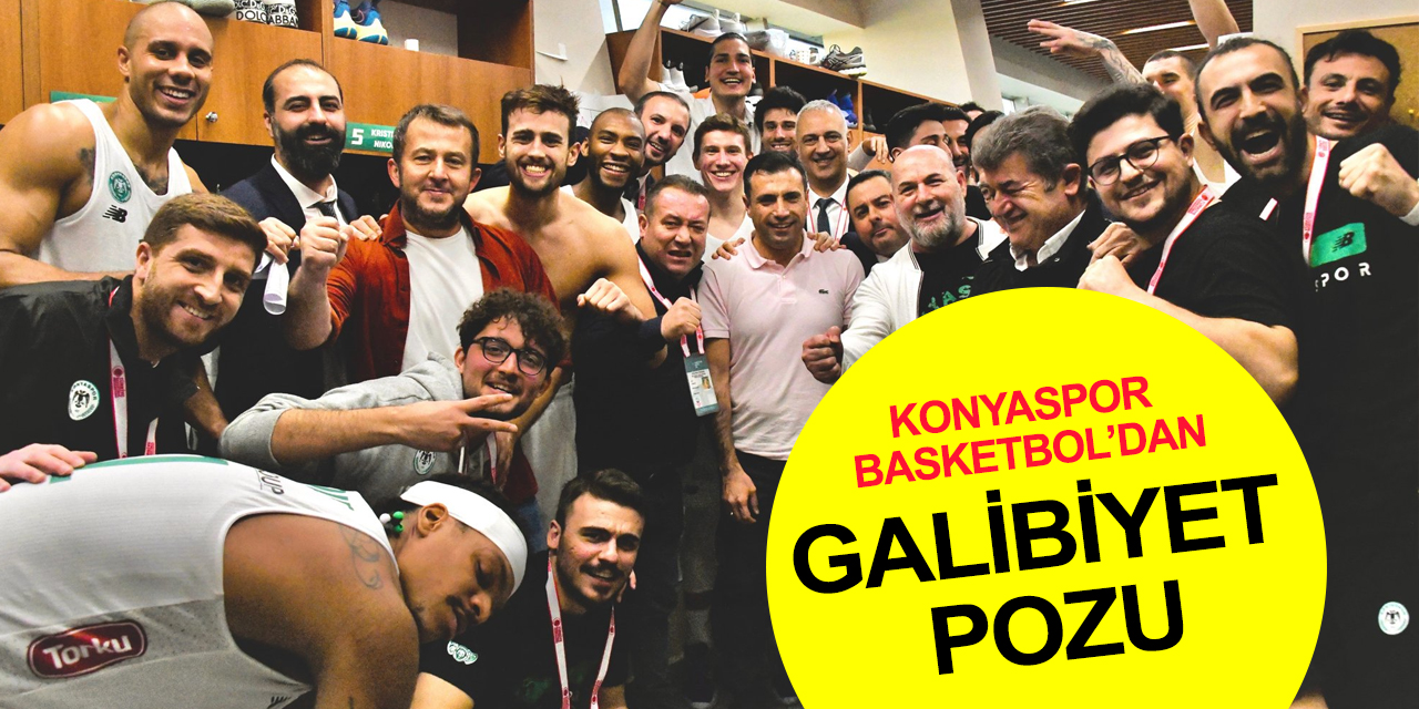 AYOS Konyaspor Basketbol'dan galibiyet pozu! Gaziantep'i 78 - 76 mağlup etti