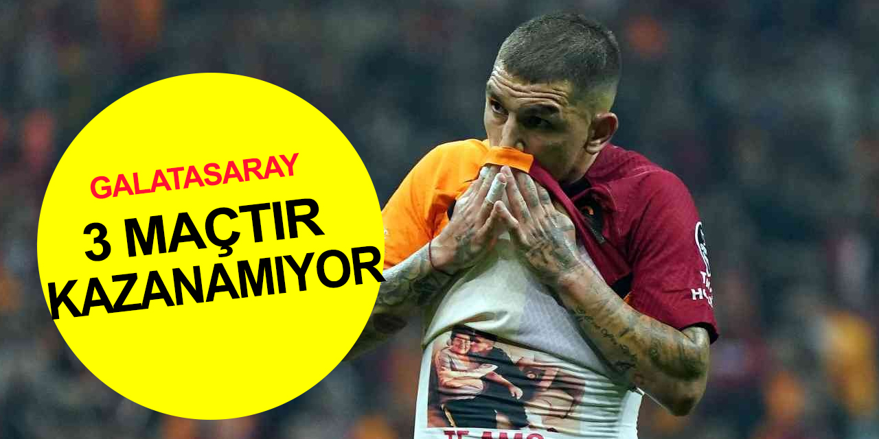 Galatasaray'ın galibiyet özlemi 3 maça çıktı