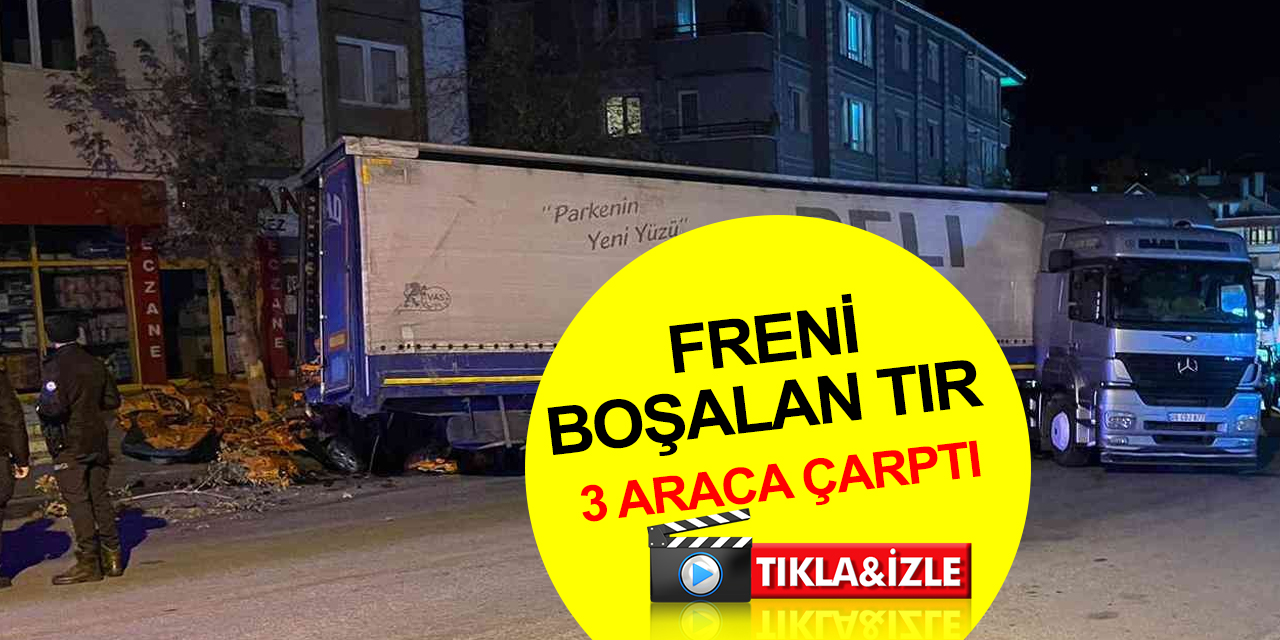 Ankara’da freni boşalan kömür yüklü TIR dehşeti! 3 araca çarptı