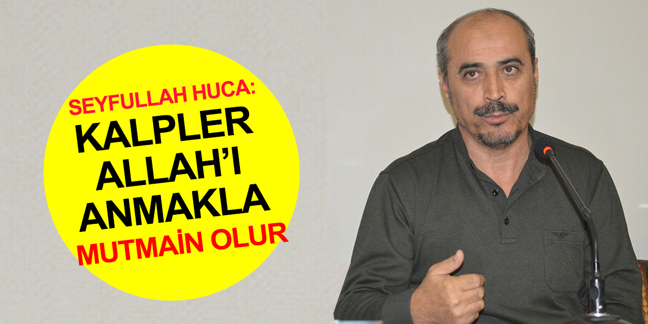 Seyfettin Huca Konya HİSDER'de 'Vücutta Bir Et Parçası: Kalp'i âyet ve hadislerle anlattı