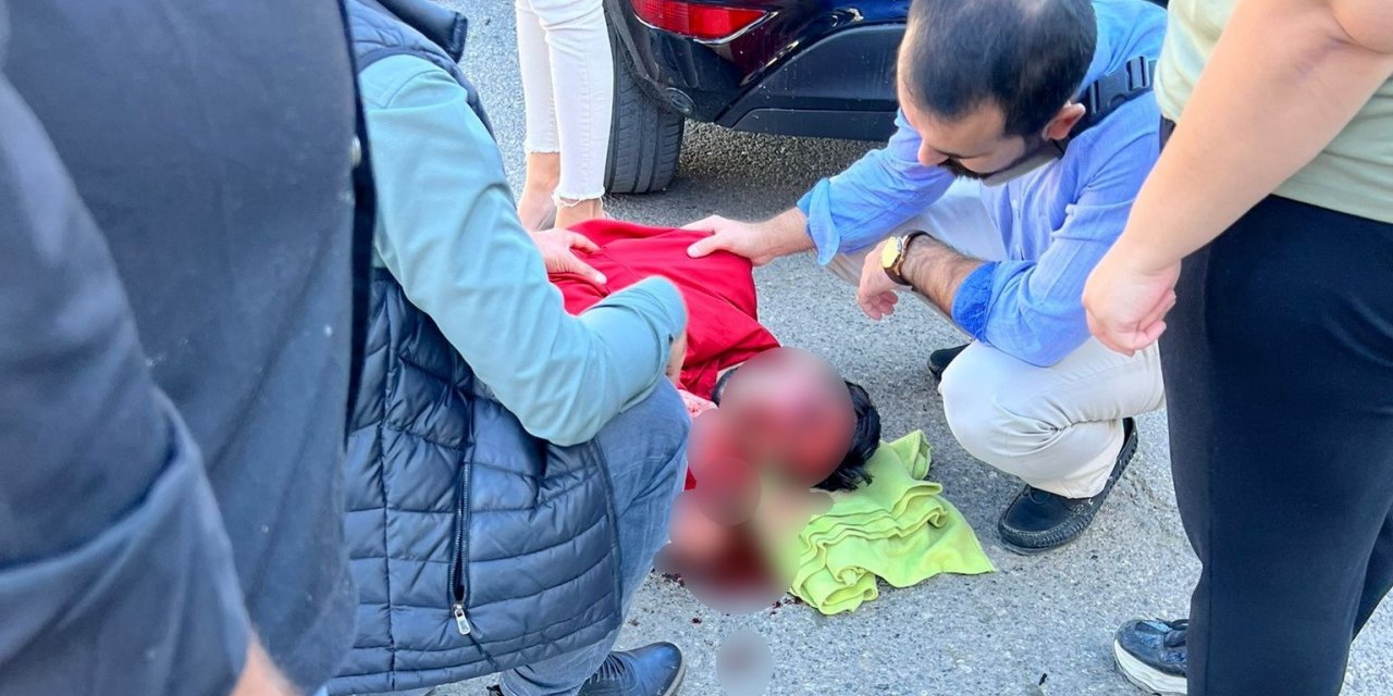 Otomobil ile motosiklet çarpıştı: 1 ağır yaralı
