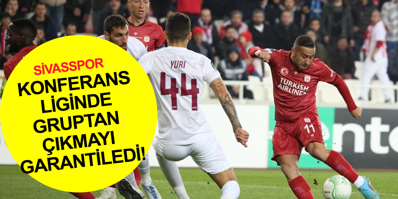 Sivasspor Konferans Liginde CFR Cluj 3-0 mağlup ederek gruptan çıkmayı garantiledi!