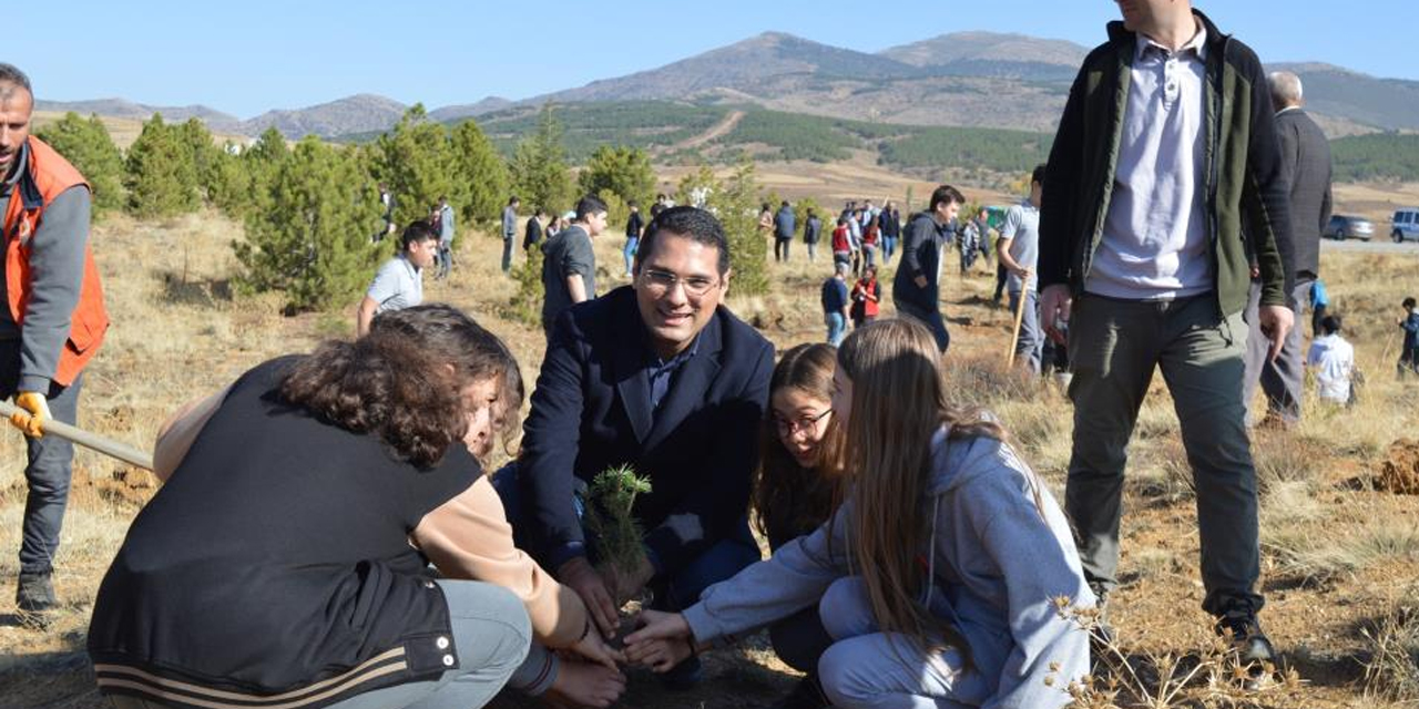Konya haber! Hüyük’te hatıra ormanına fidan dikildi