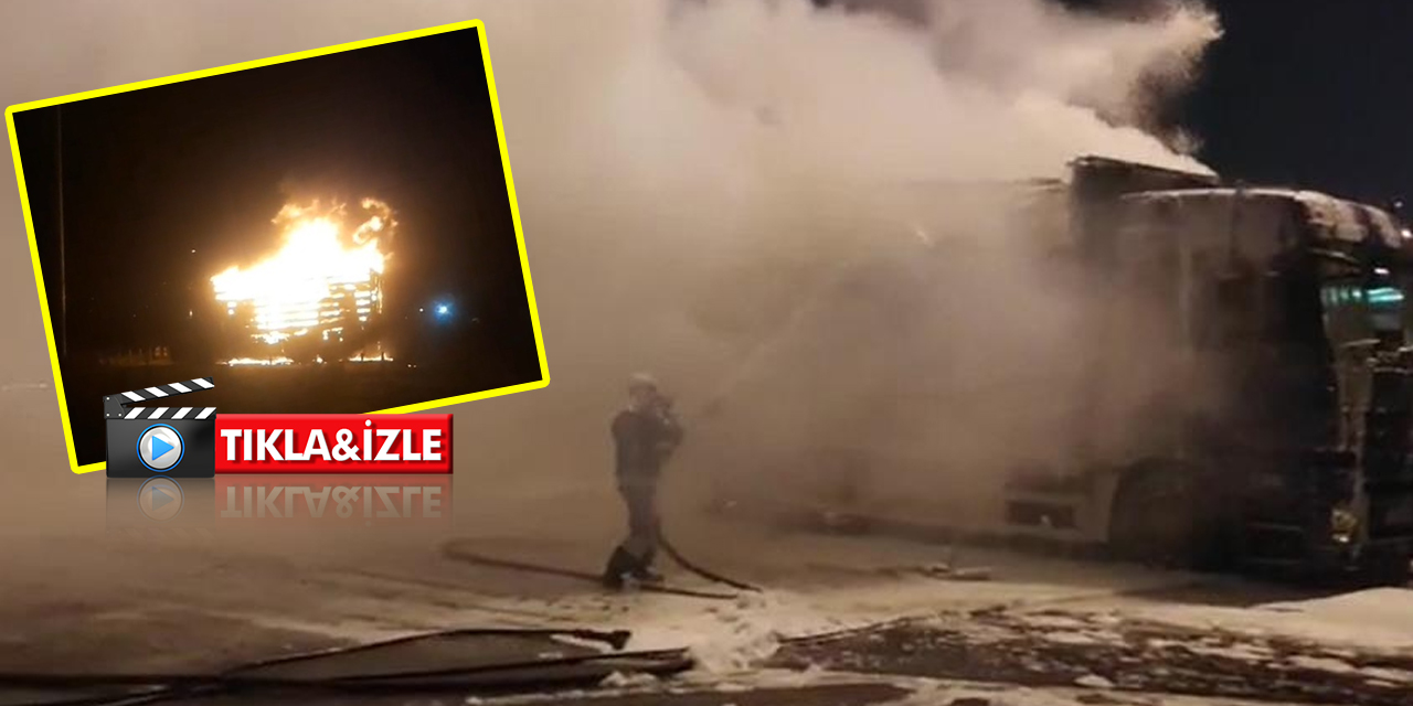 Osman Gazi Köprüsü gişelerinde dehşet anları! Mobilya yüklü tır alev alev yandı!
