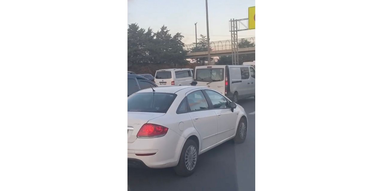 Sancaktepe’de araç üzerinde karganın yolculuğu görenleri şaşkına çevirdi