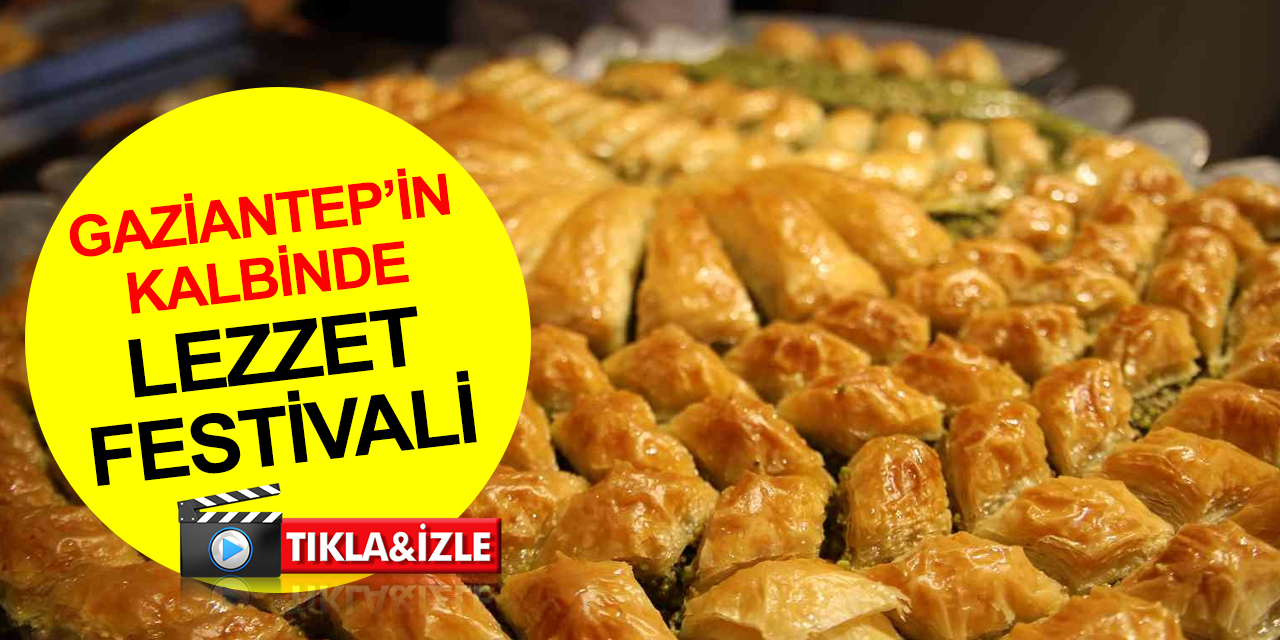 Gaziantep’te lezzet festivali! Türkiye'nin en büyük peynir kebabı ve katmeri ilgi gördü