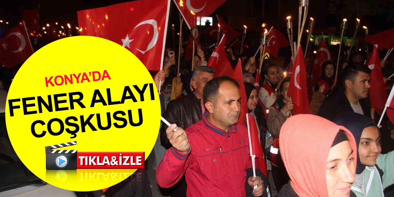 Konya’da fener alayı yürüyüşü! Renkli görüntüler oluştu