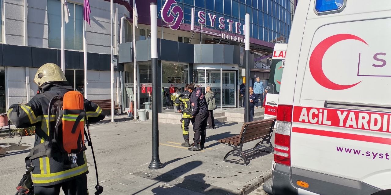 Hastanede yangın çıktı, hastalar tahliye edildi