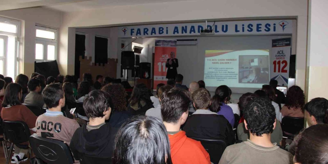 Okullarda 112 Acil Çağrı tanıtımları başladı