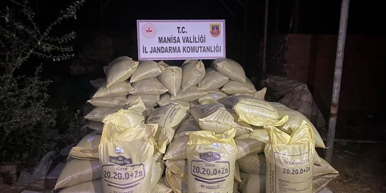 Manisa’da 5 ton sahte gübre ele geçirildi