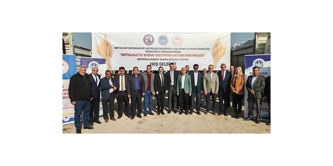 Üretime katkı için üreticilere buğday tohumu